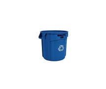 Rubbermaid FG262073BLUE Brute 20-Gallon Round Recycling Can, Blue