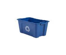 Rubbermaid FG571873BLUE 18 Gallon Blue Recycling Bin