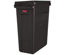 Slim Jim Container 23 Gallon Capacity with Venting Channels, Brown