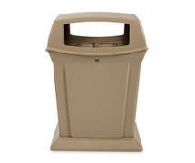 Rubbermaid FG917388BEIG Ranger 45-Gallon Trash Can with 4 Openings, Beige