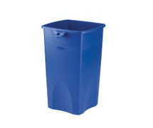Rubbermaid FG356973BLUE Untouchable 23-Gallon Square Trash Can, Blue