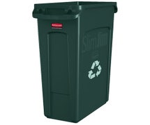 Rubbermaid FG354007GRN Slim Jim Station Recycling Container