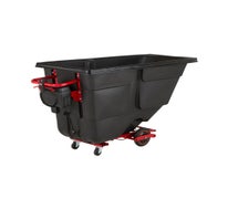 Rubbermaid 2173662 Motorized Rotomolded Tilt Truck, 1 Cubic Yard, Black