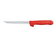 Color Coded Narrow Boning Knife - Sani-Safe, 6" Blade, Red