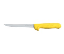 Color Coded Narrow Boning Knife - Sani-Safe, 6" Blade, Yellow