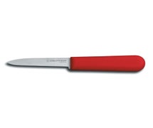 Color Coded Chefs Style Paring Knife - 3-1/4" Blade, Red