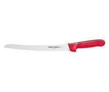 Color Coded Bread Knife - Sani-Safe, 10" Scalloped Blade, Red