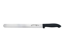 Dexter Russell 36011 - 360 Series 12" Scalloped Slicer Knife with Color Coded Handle, Black