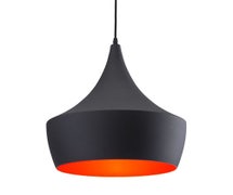 Zuo Modern 98247 Copper Ceiling Lamp, Matte Black