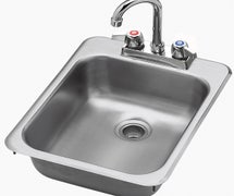 Advance Tabco DI-1-10-X Drop In Sink - (3) 10"Wx14"Dx10"H Bowls