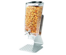 Rosseto EZ513 Standard Stainless Steel Dry Food Dispenser - 1 Gallon Capacity, Single Tube Unit