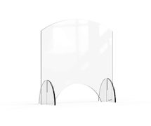 Rosseto AG008 Avant Guarde 24"Wx28"H Acrylic Sneeze Guard with Pass-Through Window