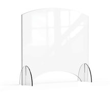 Rosseto AG017 Avant Guarde 36"Wx40"H Acrylic Sneeze Guard with Pass-Through Window