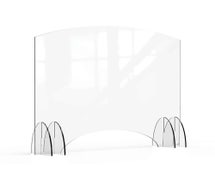 Rosseto AG019 Avant Guarde 48"Wx40"H Acrylic Sneeze Guard with Pass-Through Window