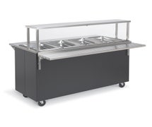 Vollrath T39710 Affordable Portable Hot Food Station Deluxe, (4) Well, 60"W