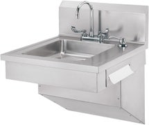 IMC Teddy ADA-WS-2D - 24 x 22 x 31-7/8 ADA Wall Mounted Hand Sink, 4" OC Deck, Sink & Faucet