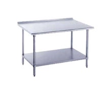 Advance Tabco - FLG-302 - Work Table, 30"D Top With Turned Up Edge At Rear, 24"W, With Adjustable Undershelf