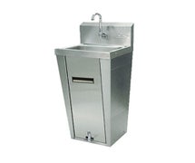 Advance Tabco - 7-PS-90 - Hand Sink, Pedestal Mounted Base, 14"W X 10" Front-To-Back X 5" Deep, 20 Gauge 304 Series Stainless Steel