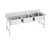 Advance Tabco T9-3-54-X 3 Compartment Sink, 16 Gauge, 62"W