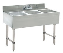 Advance Tabco CRB-33C-X Underbar Basics Sink Unit, 3-Compartment, 36"W