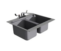 Advance Tabco DBS-2 Bar Sink, Drop-In, 2-Compartment, 25-1/2"W