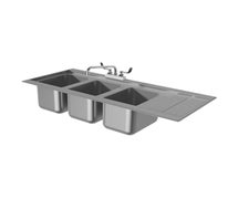 Advance Tabco DBS-43L Bar Sink, Drop-In, 48-5/16"W