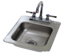 Advance Tabco DI-1-25-1X Drop-In Sink, 1-Compartment, 9" Wide