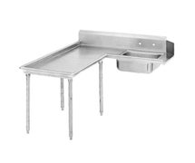 Advance Tabco - DTS-G60-60L - Island-Soil Dishtable, L-Shaped, Left-To-Right, Drainboard on Right