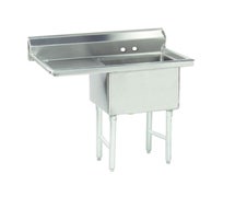 Advance Tabco FC-1-1620-18L-X Fabricated NSF Sink, 1-Compartment, 18" Left Drainboard