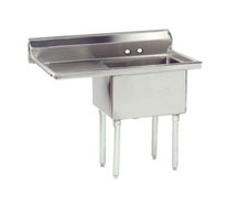 Advance Tabco FE-1-1620-18L-X Fabricated NSF Sink, 1-Compartment, 18" Left Drainboard
