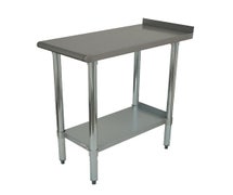 Advance Tabco FT-3012-X Stainless Steel Equipment Filler Table with Galvanized Undershelf, 12"x30" 