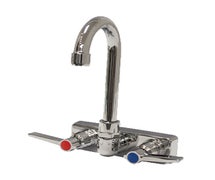 Advance Tabco K-59 Faucet, 4" O.C, Splash Mounted With 3-1/2" Gooseneck Spout