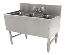 Advance Tabco PRB-19-33C Prestige Underbar Sink Unit, 3-Compartment, 36"W