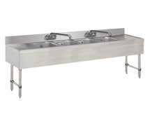 Advance Tabco SLB-74C-X Underbar Sink Unit, 4-Compartment, 84"W