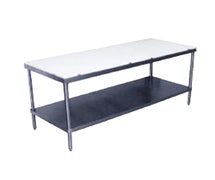 Advance Tabco SPT-306 Poly Top Work Table with Stainless Steel Undershelf, 30"x72" 