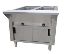 Advance Tabco SW-4E-240-DR Hot Food Table, Electric, 62-7/16"W, (4) 12" X 20" Wells