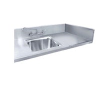 Advance Tabco TA-11N Sink Welded Into Table Top, 18"W X 18"D X 14" Deep Bowl