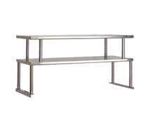 Advance Tabco TOS-4 Food Table Overshelves, Double, 62-3/8"W, 18 Gauge