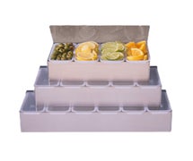 American Metalcraft CD5 Condiment Holder, Stainless Steel, Five-Compartment