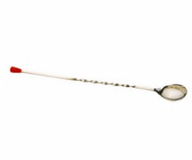 American Metalcraft 511K Bar Spoon, Stainless Steel, Twisted, Red Knob, 11" L