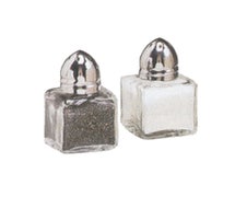 American Metalcraft SP125 Salt & Pepper Set, Glass, Petite, 0.5 Oz.