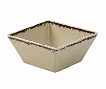 American Metalcraft AWMSQ53 Melamine Bowl, Square, Antique White, 23 Oz.