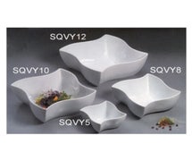 American Metalcraft SQVY8 Squavy Porcelain Bowl - 87 oz., 8-1/2"Diam.x3-3/4"H
