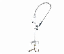 T&S B-0113-B-TEE Single Hole Deck-Mount EasyInstall Pre-Rinse Unit with 18" Supply Hoses