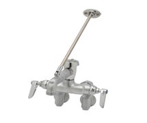 T&S B-0667-RGH Service Sink Faucet with Adjustable Centers, Vacuum Breaker, and Wall Brace