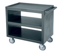 Bus Cart BC2304S191 5" 4 Swivel 1 Brake, Granite Gray