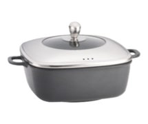 Tablecraft CWDC1030 10"X10"X4.5" Die-Cast Sauce Pan, Square, 5Qt.