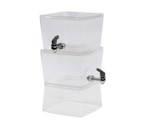 Creative Bath Products RM-BEV07 Stacking Beverage Dispenser B- 2 Units - 1.5 Gallon Each W/ 2 Spts - Boxed
