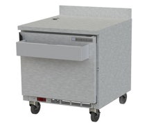 Beverage-Air WTR27AHC-SR Work Top Refrigerator, 27", Removable Backsplash, Speed Rail, Whip Cream Holder & Milk Holes