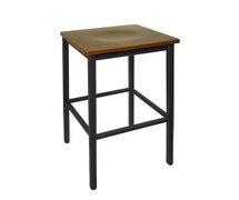 Central Exclusive 2510B-SB Trent Bistro Backless Barstool, Wood Seat